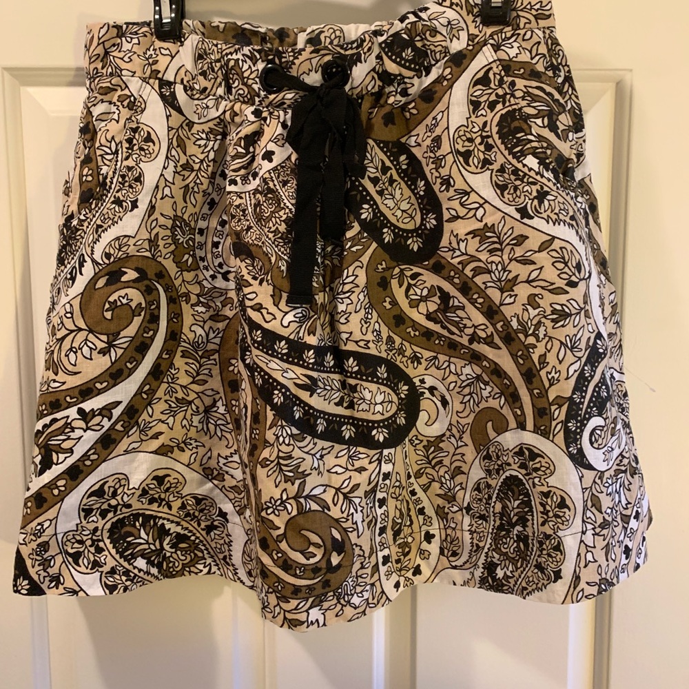 Audrey & Grace skirt, Brown paisley print